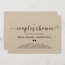 カップルブライダルシャワー招待状クラフト 招待状