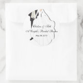 カップルブライダルシャワー ラウンドシール (バッグ)