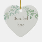 カップルホリデーシータートルコースタルビーチオーナメント セラミックオーナメント (裏面)