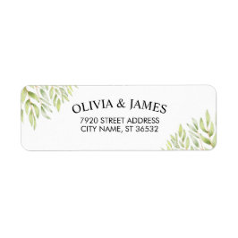 カップルボタニカルウォーターエレガントカラー ラベル