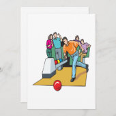 カップルボーリング 招待状 (正面/裏面)