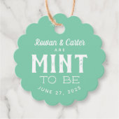 カップルミントベ結婚式の引き出物ラベル フェイバータグ (正面)