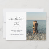 カップルモダンの写真の日付を保存 セーブザデート (正面)