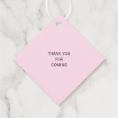 カップルモダンの名前またはシャワー結婚ギフトのラベル フェイバータグ (裏面)