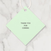 カップルモダンの名前またはシャワー結婚ギフトのラベル フェイバータグ (裏面)