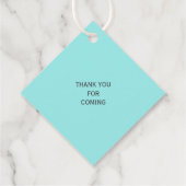 カップルモダンの名前またはシャワー結婚ギフトのラベル フェイバータグ (裏面)