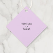 カップルモダンの名前またはシャワー結婚ギフトのラベル フェイバータグ (裏面)