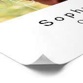 カップルモダンの結婚写真 |フォトパズルポスター ポスター (角)