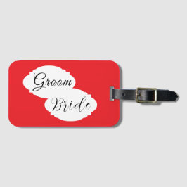 カップルモダンの荷物タグ – 結婚s ラゲッジタグ