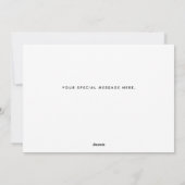 カップルモダンカスタムフォトコラージバレンタインデー シーズンカード (裏面)