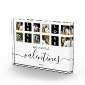 カップルモダンカスタムフォトコラージバレンタインデー フォトブロック (右)