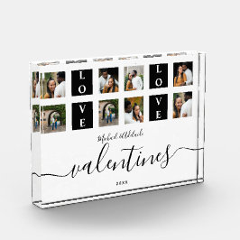 カップルモダンカスタムフォトコラージバレンタインデー フォトブロック