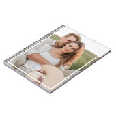 カップルモダンコラージュ写真と家族ミニマルギフト ノートブック (左側)