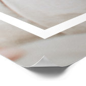 カップルモダンコラージュ写真と家族ミニマルギフト ポスター (角)