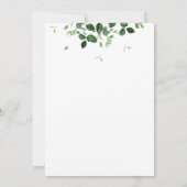 カップルモダンシャワー 招待状 (裏面)