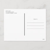 カップルモダンパインツリー写真クリスマスカード シーズンポストカード (裏面)