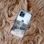 カップルモダンフォトピンクとグレーのパーソナライズド名 iPhone 11Pro MAXケース<br><div class="desc">カップルモダンフォトピンクとグレーのパーソナライズド名</div>