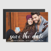 カップルモダンフォト磁気日付を保存 (正面/裏面)