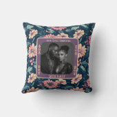 カップルモダンユニーク用の結婚式投げ枕 クッション (裏面)