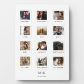 カップルモダンラブアニバーサリー結婚の写真 フォトプラーク (正面)