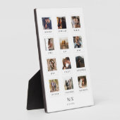 カップルモダンラブアニバーサリー結婚の写真 フォトプラーク (側面)