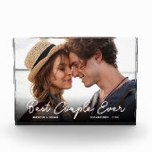 カップルモダンラブフォト最高のカップルEver Script フォトブロック (正面)