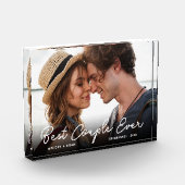 カップルモダンラブフォト最高のカップルEver Script フォトブロック (左)