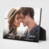 カップルモダンラブフォト最高のカップルEver Script フォトプラーク (側面)