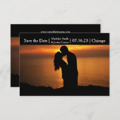 カップルモダン写真 – 3x5日付を保存 セーブザデート (正面/裏面)