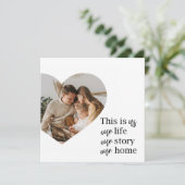 カップルモダン家族の写真と家族の引用文ギフト (スタンド正面)