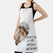 カップルモダン家族の写真と家族の引用文ギフト エプロン (インサイチュ)