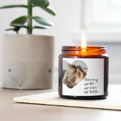 カップルモダン家族の写真と家族の引用文ギフト スクエアシール