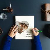 カップルモダン家族の写真と家族の引用文ギフト ノートブック