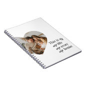 カップルモダン家族の写真と家族の引用文ギフト ノートブック (右側)