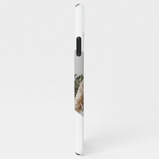 カップルモダン家族の写真と家族の引用文ギフト iPhoneケース (右側)