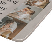 カップルモダン家族の写真と家族の引用文ラブリー カッティングボード (角)