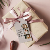 カップルモダン家族の写真と家族の引用文ラブリー ギフトタグ