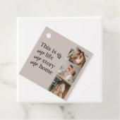 カップルモダン家族の写真と家族の引用文ラブリー フェイバータグ (インサイチュ)