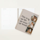 カップルモダン家族の写真と家族の引用文ラブリー プランナー手帳 (ディスプレー)