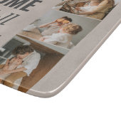 カップルモダン家族の写真と家族の引用文 カッティングボード (角)