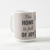 カップルモダン家族の写真と家族の引用文 コーヒーマグカップ (正面左)