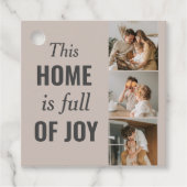 カップルモダン家族の写真と家族の引用文 フェイバータグ (正面)