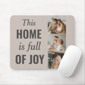 カップルモダン家族の写真と家族の引用文 マウスパッド (マウス)