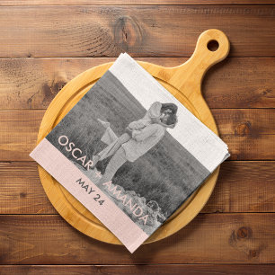 カップルモダン家族の写真と家族の引用文GiftMode キッチンタオル