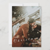 カップルモダン用トレンディークリスマスカード シーズンカード (正面)