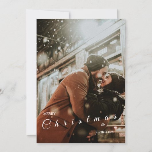カップルモダン用トレンディークリスマスカード シーズンカード (正面)