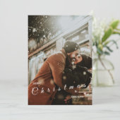 カップルモダン用トレンディークリスマスカード シーズンカード (スタンド正面)