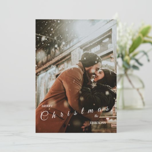 カップルモダン用トレンディークリスマスカード シーズンカード (スタンド正面)