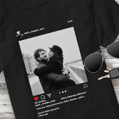 カップルモダンInstagramフォトカ最高のルカップル Tシャツ