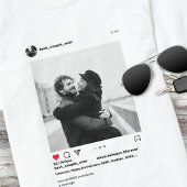 カップルモダンInstagramフォトカ最高のルカップル Tシャツ